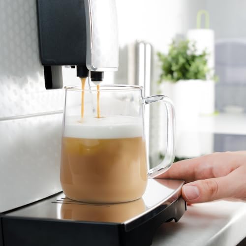 Large Glass Coffee Mugs, 24 oz Glass Coffee Cups Set of 4, Clear Borosilicate Glass Mugs with Handles for Cappuccino, Tea, Latte, Hot/Cold Beverages, Wine, Americano, Smoothies - Image 3