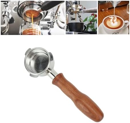 Compatible For Breville，8 Type D/E，Compatible For Mkuruti,Bottomless Portafilter 54mm Stainless Steel 3 Ears Coffee Portafilter(D type) - Image 4