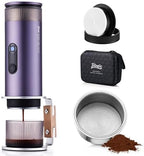 Bincoo Portable Electric Espresso Machine with Stand, Self-Heating, 20 Bar Car Coffee Maker Double Shot Travel Coffee Machine for Camping, Travel, RV, Hiking, Office, H1pro by Bincoo