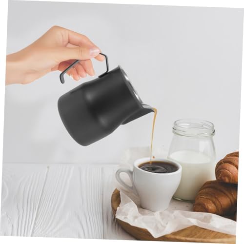 HOMSFOU 4pcs Espresso Frothing Pitcher Stainless Steel Frother Cup for Latte Art Capacity Multi-use Steamer Jug Coffee Tool - Image 5