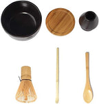 BambooMN Matcha Whisk Starter Set - Chawan Matcha Bowl, Tea Whisk, Chashaku, Spoon, Matcha Holder, and Bamboo Coaster for Traditional Japanese Tea Ceremony - Image 3