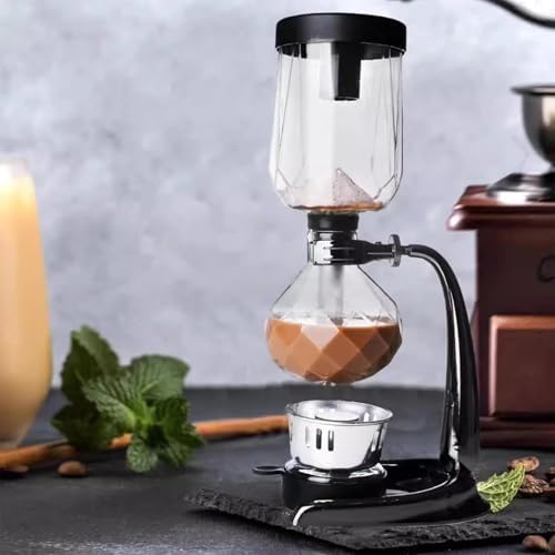 Glass Siphon Coffee Maker, Vacuum Technology Tabletop Pot for Brewing Hot Tea, Large Capacity for 3-4 Guests, Heat-Resistant -30°C to 180°C for Home and Office - Image 7