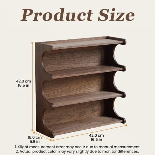 Vintage Coffee Mug Display Rack,3-tier Wooden Countertop Mug Organizer - Image 3