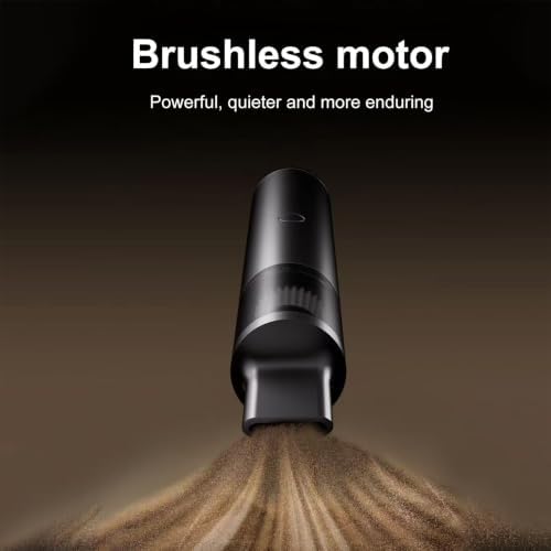 Diydeg Handheld Cordless Coffee Grinder Vacuum Cleaner, 40W, Black - Image 4