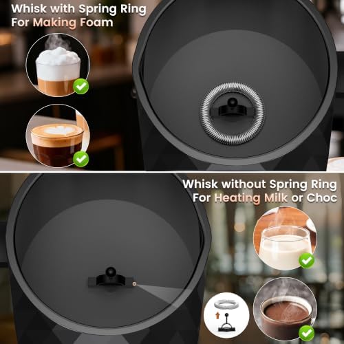 Electric Milk Frother and Steamer, 4-in-1 Hot & Cold Foam - Image 5