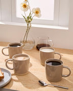 famiware Milkyway Coffee Mugs of 6, 13 oz Mug Set, Ceramic Cup with Handle - Image 6