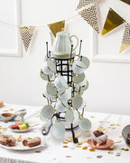 MyGift 24 Hook Rustic Mug Tree Holder for Coffee Cups & Glasses Rack - Image 7