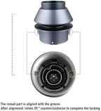 Aluminum Alloy Single Dose Hopper,Compatible For Breville,Coffee Grinder,Blower 870,BES875,BES878,BES880，Sealed Prevent Spills - Image 4