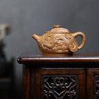 Tea Kettle Creative Chinese Hand-Carved Dragon Teapot Tea Art Retro Tea Maker Ceramic Tea Infuser - Image 6
