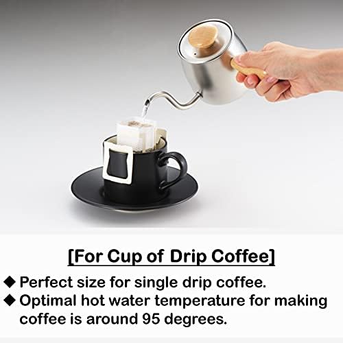 Miyazaki Seisakusho MCO-5 Miyacoffee Drip Pot, For One Cup, 0.1 fl oz (0.4 L), Not Direct Fire, White Beach - Image 3