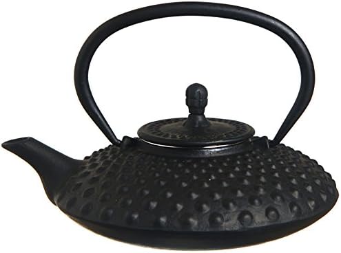 M.V. Trading T7051 Cast Iron Teapot Felicity, 27-Ounce, Black Mochi - Image 2