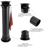 Knock Box for Espresso Coffee Grounds, Coffee Knock Box with Non-Slip Base & 2 Hooks, 18L Large Capacity Espresso Dump Bin, Commercial Floor Standing Knockbox for Kitchen, Coffee Shop, Bar (Black) - Image 3