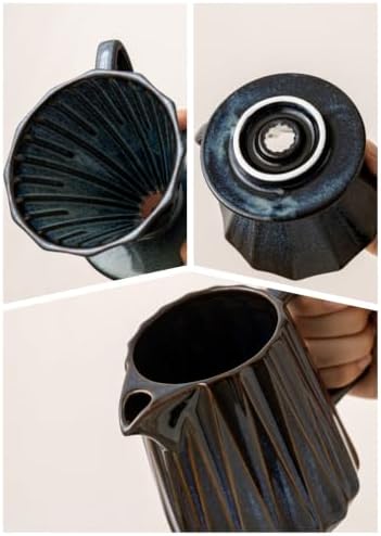 Ceramic Pour Over Coffee Maker With 40 pcs Paper Filter - Image 3