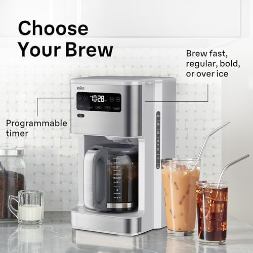 Braun PureFlavor 14-Cup Programmable Coffee Maker w/FlavorCarafe, Hot/Iced - Image 5