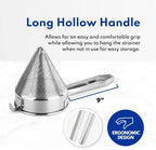 New Star Foodservice 34127 18/8 Stainless Steel China Cap Strainer, 10-Inch, Fine Mesh - Image 5