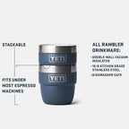 YETI Rambler 4 oz Stackable Cup, Stainless Steel, Vacuum Insulated Espresso/Coffee Cup, 2 Pack - Image 2