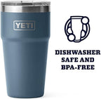 YETI Rambler Stackable Pint, Vacuum Insulated, Stainless Steel with MagSlider Lid - Image 3