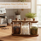 3-Pack 30oz Glass Coffee Container Set - Image 6
