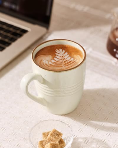 famiware Jupiter Coffee Mugs Set of 4, 14 OZ Coffee Mug, Microwave and Dishwasher Safe, Coffee Cups with Handle for Coffee, Tea, Cocoa, Milk, Multi-color (Pack of 2) - Image 3