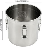 Food Storage Containers w/Lids, Stainless Steel Airtight Canister - Image 2