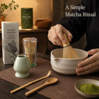 Japanese Matcha Whisk Set, 100-Prong Tea Brush and Scoop for Tea Practice - Image 4