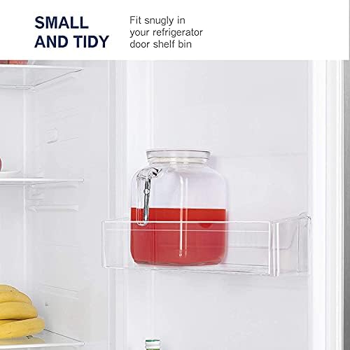 Bormioli Rocco Hermetic Seal Pitcher With Lid and Spout [68 Ounce] for Homemade Juice & Iced Tea or for Glass Milk Bottles, Clear - Image 6