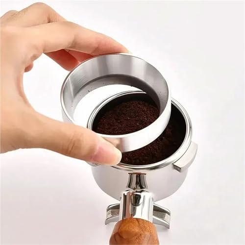 Magnetic Aluminum Espresso Dosing Ring Dosing Funnel, 51mm 53mm 58mm, Coffee Accessories for Portafilters(Silver 53MM) - Image 7