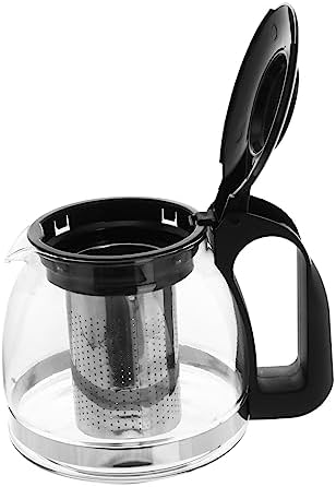 Stainless Steel Tea Kettle with Removable Infuser and Smooth Spout Ergonomic Handle 6.10X4.72X4.52 Inch for Home and Office Tea Brewing by LALADEFIEE