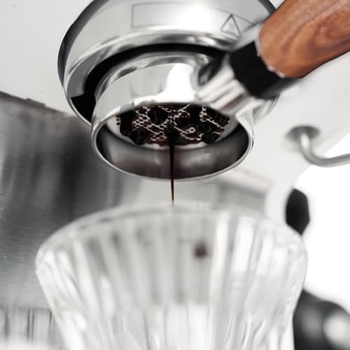 51mm Espresso Bottomless Portafilter with 2 Ear | Fits De’Longhi ECP3420 / EC155 / BCO430 / EC260 Espresso Machine | Stainless Steel Basket and Walnut Handle | Espresso Accessories - Image 7