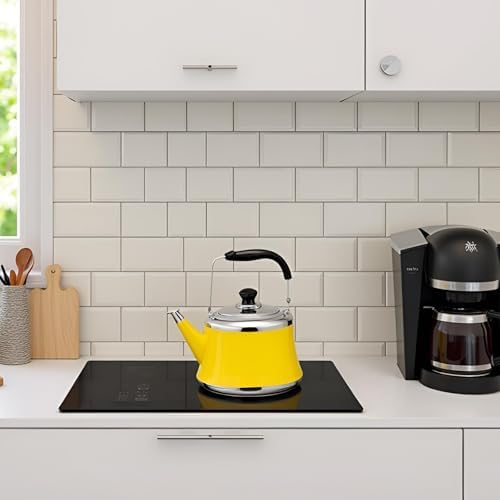 Tea Kettle Stovetop, Whistling Tea Pot 304 Food Grade Stainless Steel Teapot for Stove top, Loud Whistle Kettle for Tea, Coffee, Milk (Yellow, 1.5L) - Image 7