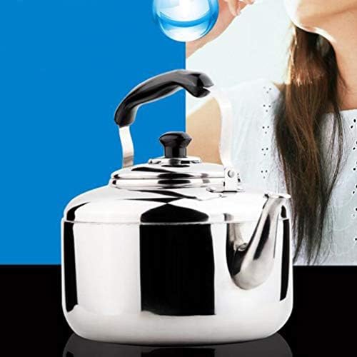 DOITOOL Stainless Steel Water Bottle 5L Stovetop Whistling Tea Pot with Handle Stainless Steel Teapot Tea Kettle Large Capacity Heating Water Kettle Kitchen Accessory For Home Restaurant () Stove - Image 3