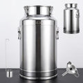 304 Stainless Steel Milk Can, 5-125L Beverage Dispenser Bucket with Spigot by Unknown
