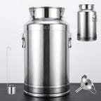 304 Stainless Steel Milk Can, 5-125L Beverage Dispenser Bucket with Spigot by Unknown
