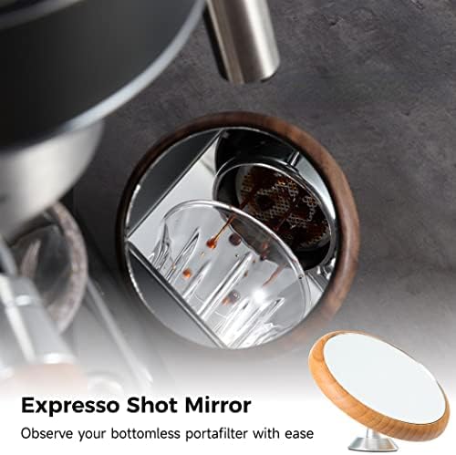 Espresso Shot Mirror for Bottomless Naked Portafilter, 360 Degree Rotation, Magnetic Detachable Mirror for Espresso Flow Rate Observation, Coffee Machine Accessory - Image 3