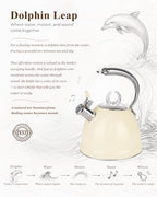 Harriet Whistling Tea Kettle for Stove Top, 2.5 QT Stainless Steel Teapot - Image 4