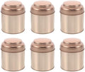 Toyvian 6pcs round Tea Tin Canisters with Airtight Lids, Tinplate Storage by Toyvian