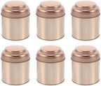 Toyvian 6pcs round Tea Tin Canisters with Airtight Lids, Tinplate Storage by Toyvian