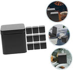 Healifty 10pcs Rectangular Tin Box with Lid, Black Tinplate Metal Storage - Image 3