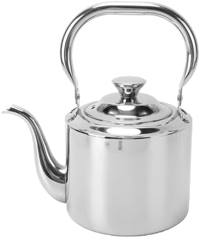 Pissente Stove Top Tea Kettle, 304 Stainless Steel Gooseneck Teapot with Removable Infuser, Drip Free Spout and Ergonomic Handle for Gas Induction Ceramic Hob Tea Coffee (1.5L) - Image 5