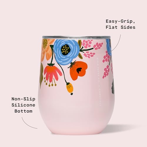 Corkcicle x Rifle Paper Co. 12 oz Insulated Tumbler, Blush Lively Floral - Image 4