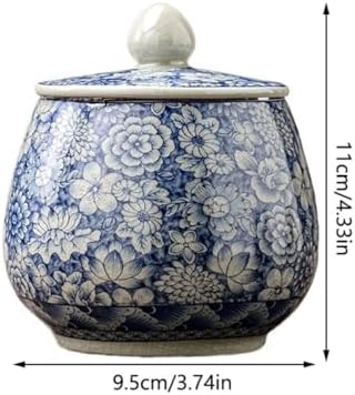 Tea Tin Loose Leaf Tea Storage Ceramic Tea Storage Cans Tea Cans Retro Sealed Cans Home Tea Cans Tea Canister - Image 2