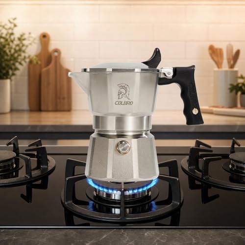 Moka Pot, 2 Cup, 316 Stainless Steel, Stovetop Espresso Maker, dual-boiler temperature control, three valves,Induction Compatible for Gas, Electric, and Ceramic Stoves - Image 3