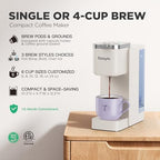 Tastyle Single Serve Coffee Maker for K Cups and Grounds with 3 Brew Styles - Image 2