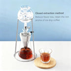 Cold Brew Coffee Maker Stainless Steel and Borosilicate Glass 400ML Slow Drop Technology with Adjustable Flow Rate 2-4 Cups of Iced Coffee Preparation - Image 3