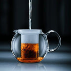 Bodum Assam Tea Press with Glass Handle and Coloured Plastic Lid, 1 L - Dark Green - Image 3