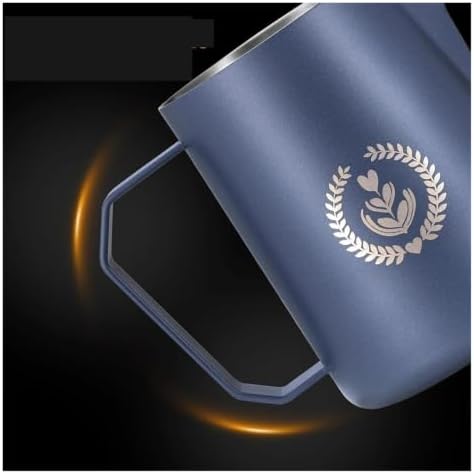 450/600ml Jug Stainless Steel Barista Tool with Espresso Steamer Cup Coffee Accessories(350ml Blue) - Image 4