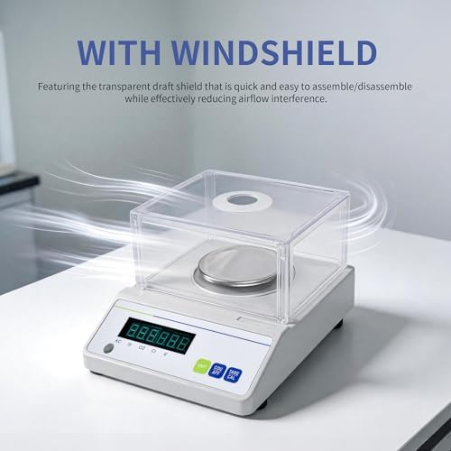 Analytical Balance 500g 0.001g High Precision Scale with Windshield - Image 7