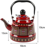 Stovetop Kettle Anti Rust Enamel Tea Pot Stainless Steel Whistling Bell Pot with Easy Cleaning Handle Suitable for Home Use Open Fire Pouring Water - Image 3