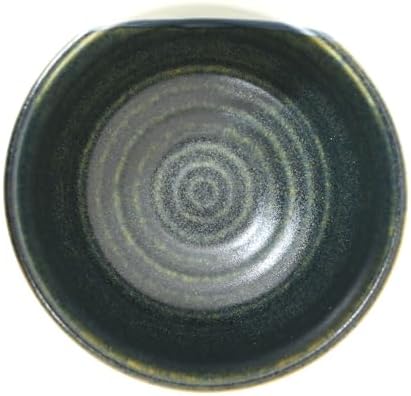 Urban Tokyo Authentic Minoware Porcelain Matcha Bowl Chawan 4.75" Diameter Handmade in Japan, Traditional Mino-Yaki Ceramic Tea Ceremony Bowl, Reactive Glaze Designs (Tsukino Moonlit Night) - Image 6