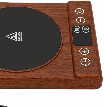 Zopsc Electric Sourdough Starter Warmer, Beverage Heating Pad with Adjustable Temperature, Compact Mug Heater for Home Office Desk Travel (Wood Grain) - Image 7
